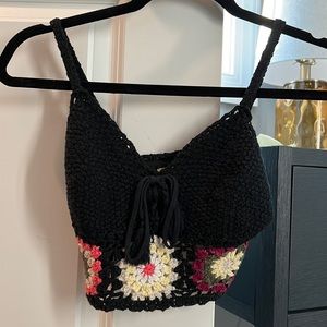 Knitted crop top